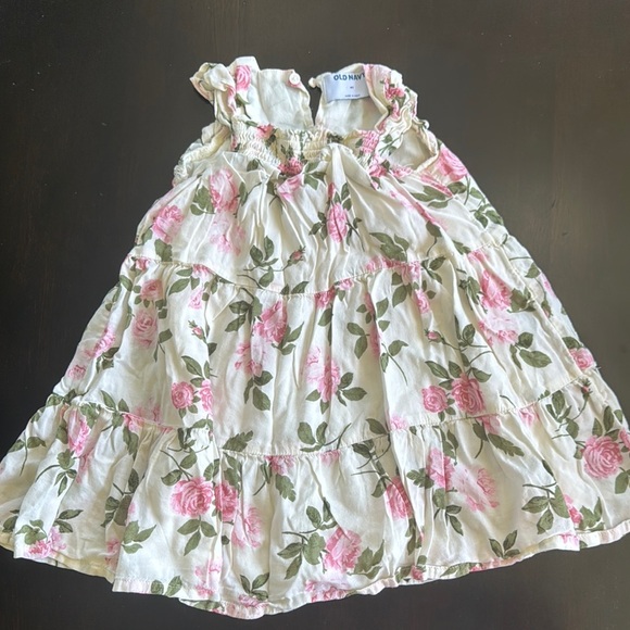 Old Navy Floral Kids Dress - Pink and Green - Picture 1 of 3